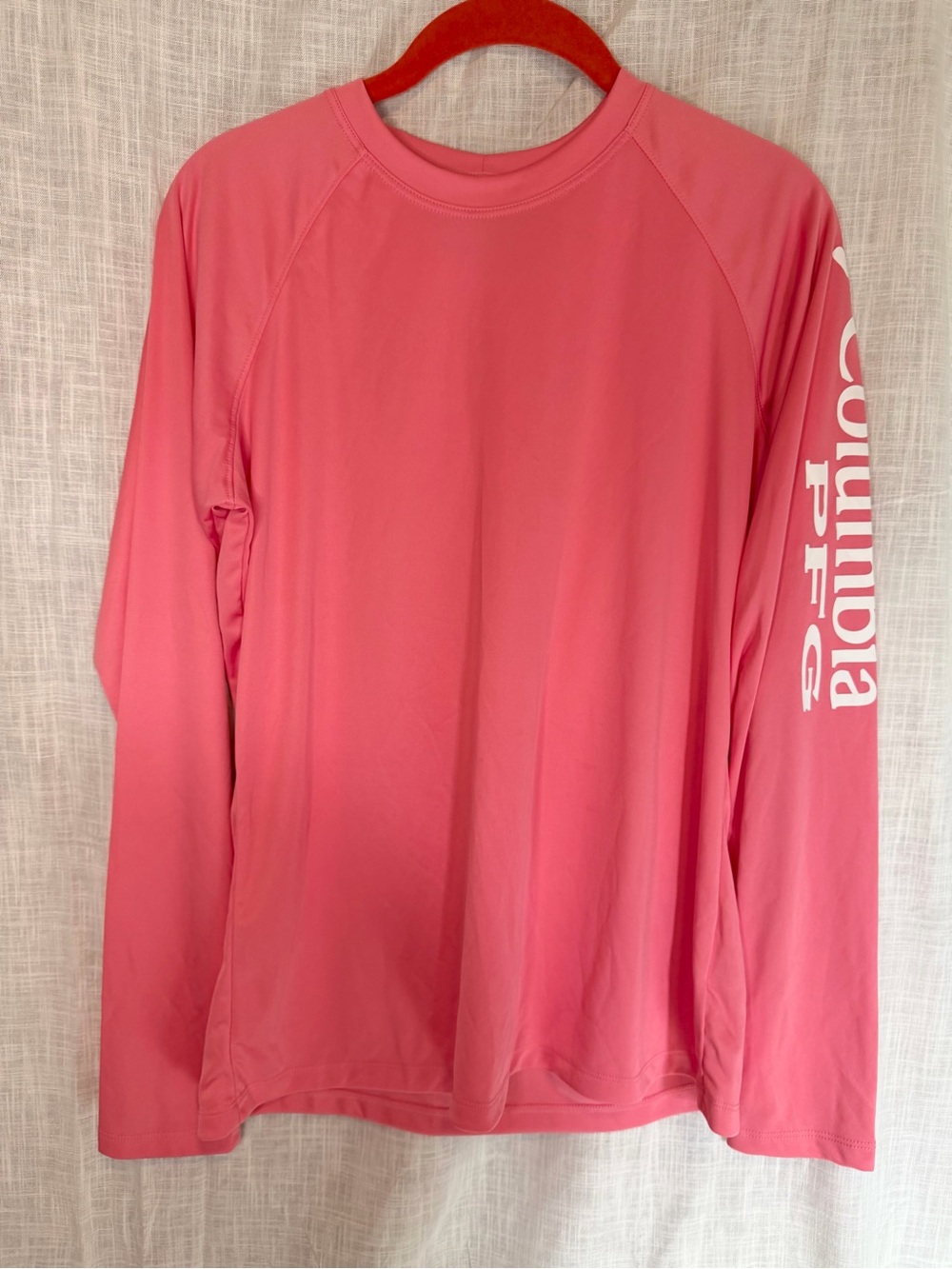 Columbia PFG Performance Long Sleeve Top - Coral Pink tidal tee